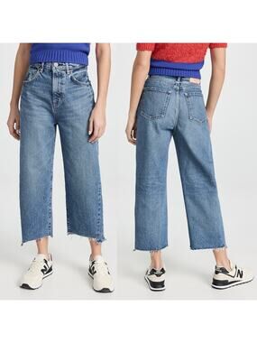 Moussy Vintage | NWT MV Dunkirk Round Cropped Jeans Barrel Leg 28